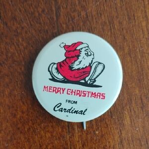 Cardinal Merry Christmas Button Mr. Natural R. Crumb